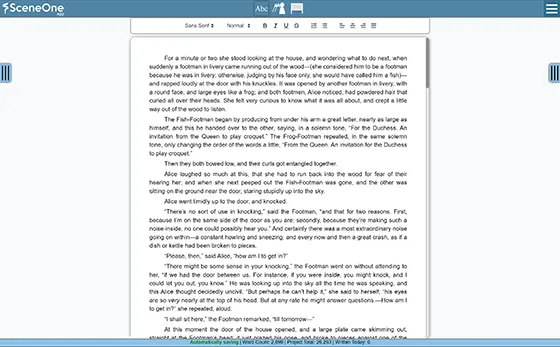 A clean, simple yet, advanced text editor for your stories